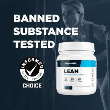 Transparent Labs Lean Pre-Workout - Body Recomposition Formula for Strength and Energy - 30 Servings...