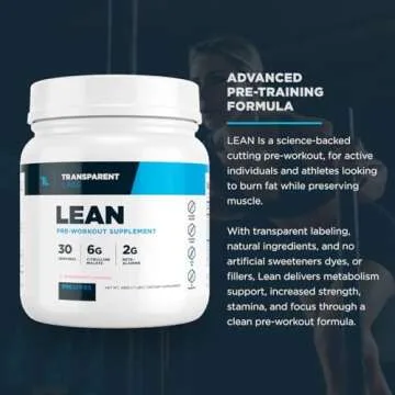 Transparent Labs Lean Pre-Workout for Strength and Focus