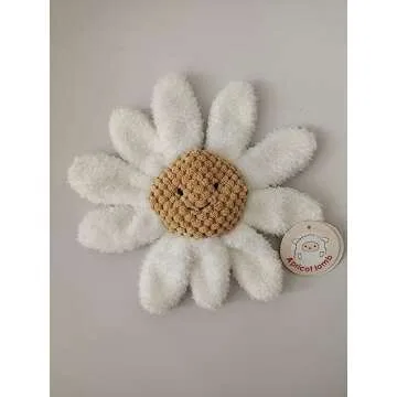 Soft Plush Daisy Rattle Toy for Newborns and Infants