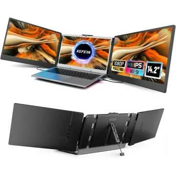 14.2" Portable Laptop Screen Extender for Triple Monitor