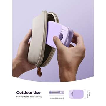 Lamicall Adjustable Purple Phone Stand - Perfect for All Phones