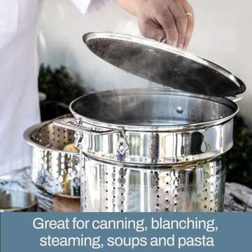 All-Clad 12 Quart Multi-Pot with Strainer for Easy Cooking