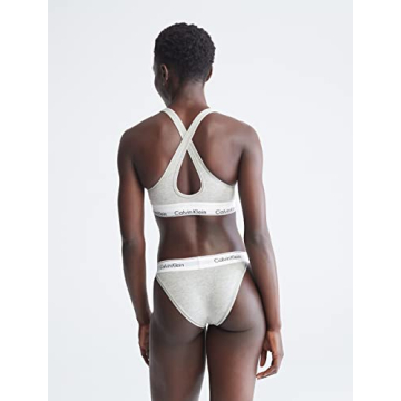 Calvin Klein Women's Modern Cotton Bralette Grey Heather