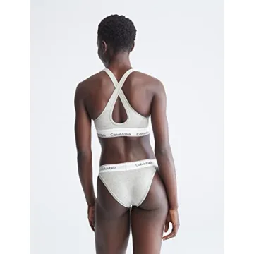 Calvin Klein Women's Modern Cotton Bralette Grey Heather
