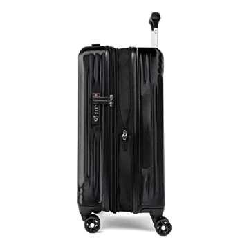 Travelpro Maxlite Air Hardside Expandable Carry on Luggage, 8 Spinner Wheels, Lightweight Hard Shell Polycarbonate Suitcase, Black, Carry On 21-Inch