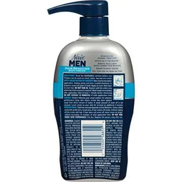 Nair Men's Hair Removal Cream, Body Hair Remover for Men, 13 Oz Bottle