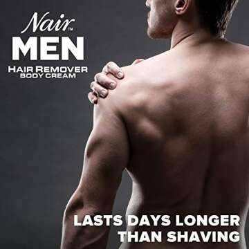 Nair Men's Hair Removal Cream, Body Hair Remover for Men, 13 Oz Bottle