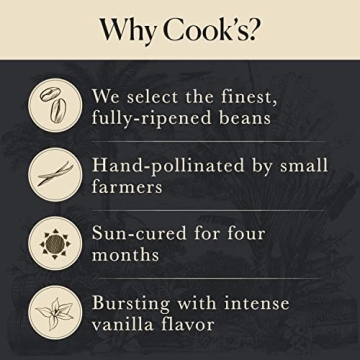 10 Organic Madagascar Vanilla Beans for Baking & Extract