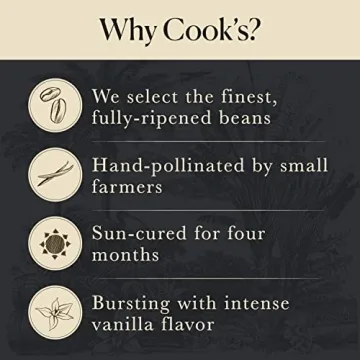 10 Organic Madagascar Vanilla Beans for Baking & Extract