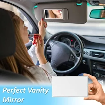 Randconcept Car Sun Visor Adhesive Vanity Mirror