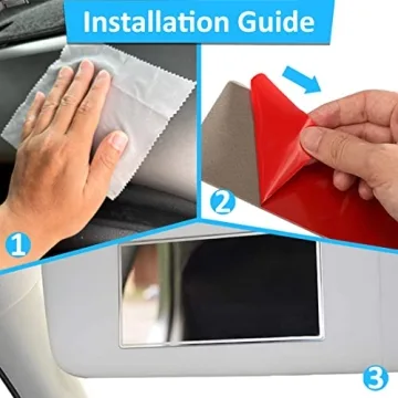 Randconcept Car Sun Visor Adhesive Vanity Mirror