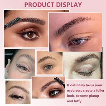 Eyebrow Sculpt Gel Wax Hybrid, Clear Brow Freeze Shaping Wax Pen for Holding Brow in Place, 4D Brow Makeup Styling Glue, Long Lasting Waterproof Brow Setting Gel, Eyebrow Makeup Balm Pomade Cosmetics