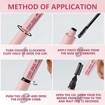 Eyebrow Sculpt Gel Wax Hybrid, Clear Brow Freeze Shaping Wax Pen for Holding Brow in Place, 4D Brow Makeup Styling Glue, Long Lasting Waterproof Brow Setting Gel, Eyebrow Makeup Balm Pomade Cosmetics