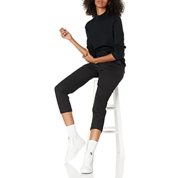 Shop Amazon Essentials Women's Lightweight Mockneck Sweater