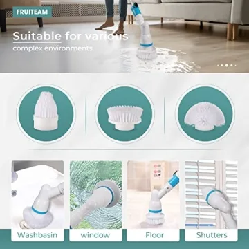 FRUITEAM Electric Spin Scrubber for Effortless Cleaning