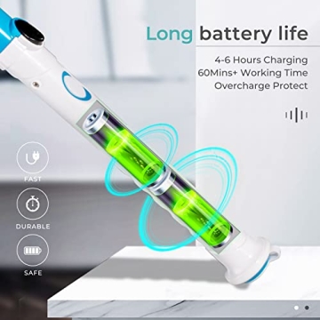 FRUITEAM Electric Spin Scrubber for Effortless Cleaning