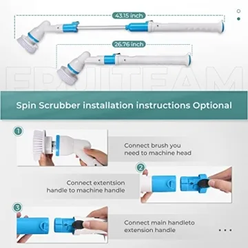 FRUITEAM Electric Spin Scrubber for Effortless Cleaning