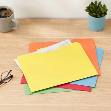 Efficient Amazon Basics Letter Size File Folders - 100 Pack