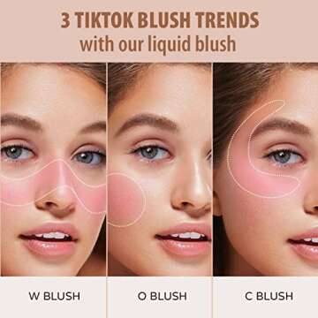 Cilrofelr Soft Cream Liquid Blush, Creamy Blush Makeup for Cheek, Dewy Finish, Buildable Pigment, Lightweight, Long Lasting, For Natural-looking Flush & Everyday Wear - Alluring (0.22 fl. oz.)