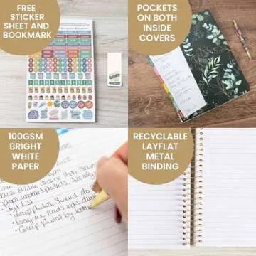 bloom daily planners 2025 (8.5" x 11") Calendar Year Day Planner (January 2025 - December 2025) - Weekly/Monthly Dated Agenda Organizer with Stickers & Tabs - Eucalyptus, Green