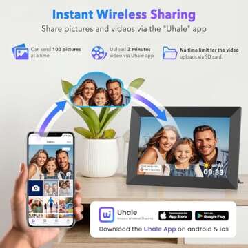 Uhale 10.1" Digital Picture Frame for Memories and Wishes