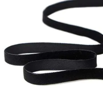 Ribbli Polyester Black Velvet Ribbon,3/8 Inch,10-Yard Spool,Use for Choker,Gift Wrapping,Floral Bouquets, Boutonnieres