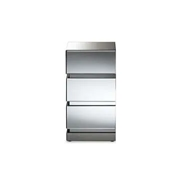 Sabrina Glamour 3-Drawer Nightstand for Elegant Interiors