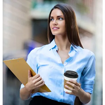 Ginkgo 16 oz Disposable Coffee Cups with Lids and Sleeves