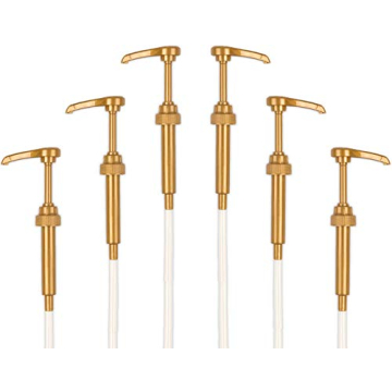 Gold Coffee Syrup Pump for 750ml Bottles - Elegant and Functional