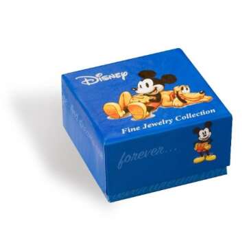 Disney Cz Mickey Mouse Stud Earrings Sterling Silver Jewelry