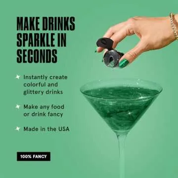 Fancy Sprinkles St. Patty's Day Emerald Green Premium Edible Glitter, 100% Edible Glitter for Sparkling Food & Drinks No Taste or Texture (4gm)