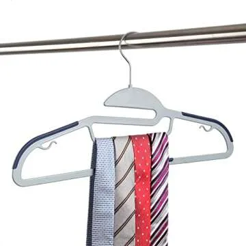 Quality Finnhomy Plastic Hangers for Space Saving Closet Management