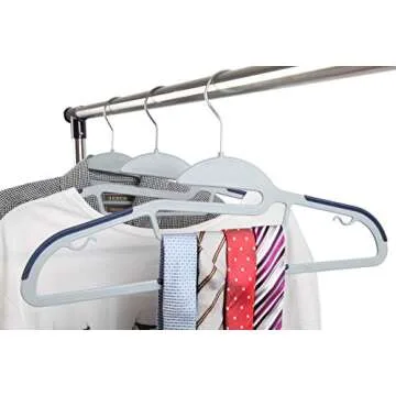 Quality Finnhomy Plastic Hangers for Space Saving Closet Management