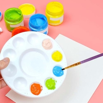 10-Piece Paint Brush Set for Kids and Beginners in Purple