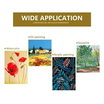 10-Piece Paint Brush Set for Kids and Beginners in Purple