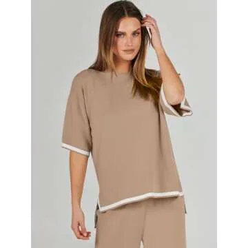 Trendy ANRABESS Women's Two Piece Fashion Set 2024