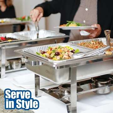 EHOMEA2Z 30 Pack Aluminum Pans for BBQ & Catering