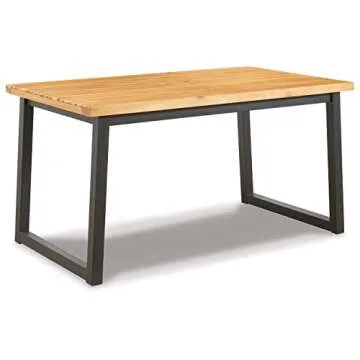 Outdoor 3-Piece Patio Counter Table Set with Benches