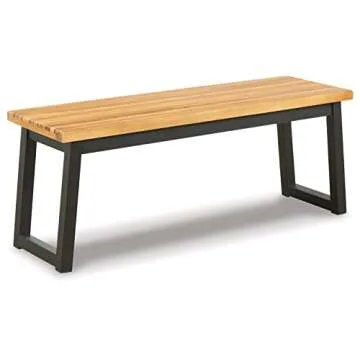 Outdoor 3-Piece Patio Counter Table Set with Benches