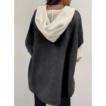 SHEWIN Women’s Casual Button Hoodie for Fall Fashion