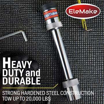 Elemake Trailer Hitch Lock - Anti-Theft Pin for Class III & IV Hitches