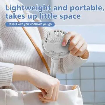 SOPOKE Mini Portable Baby Stroller Fan for Summer Fun