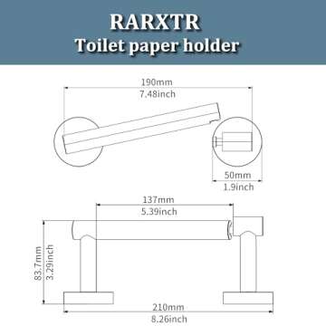 Standalone Stainless Steel Toilet Paper Holder for Any Bathroom