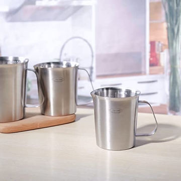 Premium Newness Stainless Steel Measuring Cup - 16 Oz Precision