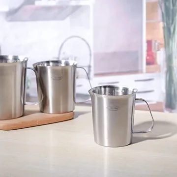 Premium Newness Stainless Steel Measuring Cup - 16 Oz Precision