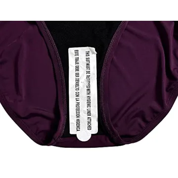 Hilor Women's One Piece Swimsuits Twist Keyhole Bathing Suit Ruched Tummy Control Swimwear Deep Merlot 18