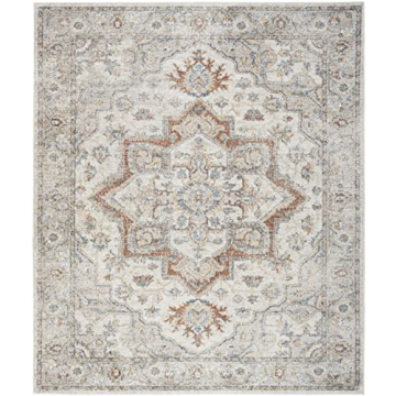 Nourison Astra Grey/Multi Washable Area Rug for Home