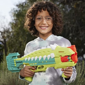 Nerf DinoSquad Armorstrike Blaster for Kids - 16 Darts Fun