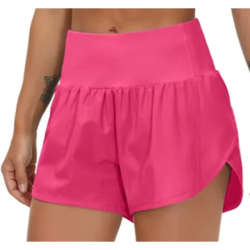 Women’s High Waisted Running Shorts Quick Dry Athletic Wear