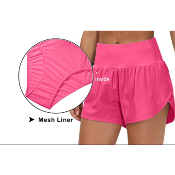 Women’s High Waisted Running Shorts Quick Dry Athletic Wear